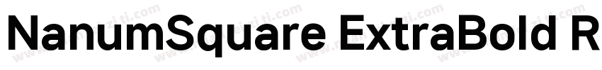 NanumSquare ExtraBold Regular字体转换